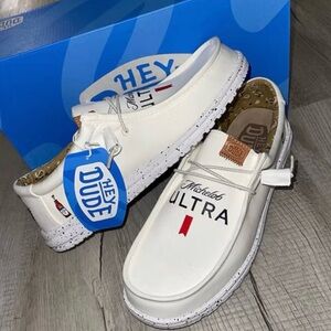 Michelob Ultra Custom Hey Dudes | Beer Logo Shoes | Men’s Casual Comfort Shoe